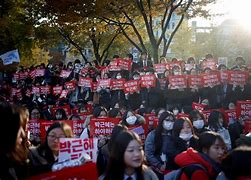 Image result for South Korea Women Protest Mask