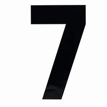 Image result for Large Black Number 7