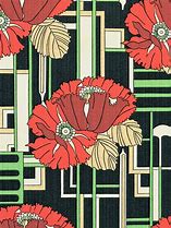 Image result for Art Deco Floral Wallpaper