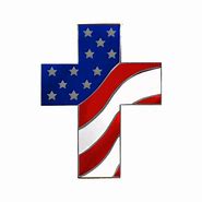 Image result for American Flag Cross Lapel Pin