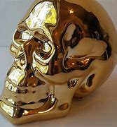 Image result for Gold Skull Statue