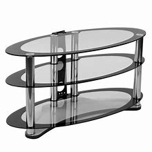 Image result for TV Stands with Glass Shelves