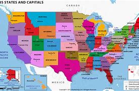 Image result for America Map Capital City