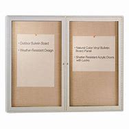 Image result for Outdoor Enclosed Bulletin Board