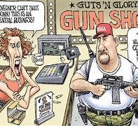 Image result for Gun Violence Cartoon