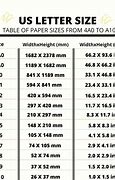 Image result for letters paper sizes