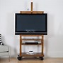 Image result for Two Shelf Rolling TV Cart