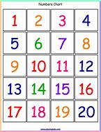Image result for Printable Numbers for a Line Up