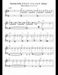 Image result for Gravity Falls Piano Sheey Music Easy
