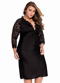 Image result for Plus Size Black Dress