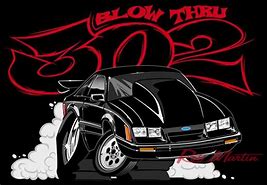 Image result for Fox Body Mustang Drag Car Cartoon Drawing