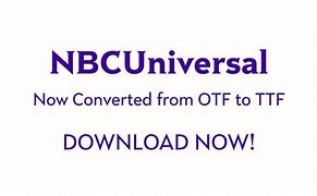 Image result for NBC Universal Font