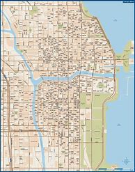 Image result for Chicago Downtown Road Layout