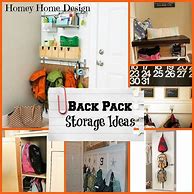 Image result for Backpack Storage Ideas In-House