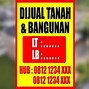 Image result for Plang Tanah Dijual