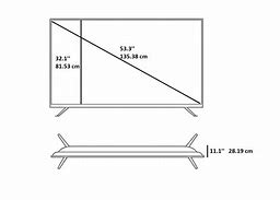 Image result for 60 Inch TV Measurements