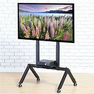 Image result for Flat Screen TV Stands with Wheels