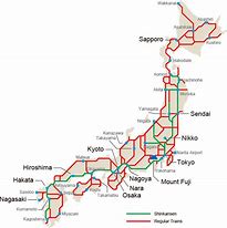 Image result for Bullet Train From Tokyo to Osaka Map