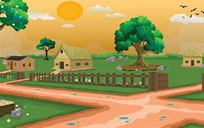 Image result for Cartoon Village From Top