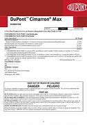 Image result for Cimarron Plus Label