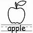 Image result for Apple Cartoon Black and White