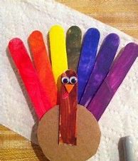 Image result for Thanksgiving Crafts with Popsicle Sticks