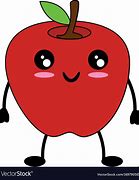 Image result for Cute Cartoon Res Apple's