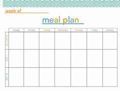 Image result for 7-Day Menu Template