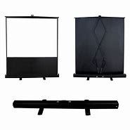 Image result for Portable Floor Stand Retractable Projector Screen
