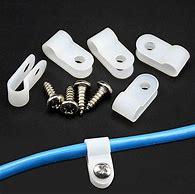 Image result for nylon wire clips white