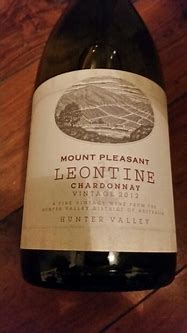 Image result for Mount Pleasant Chardonnay Leontine