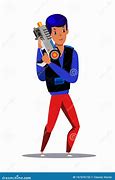 Image result for Picture of a Cartoon Human with a Laser Gun