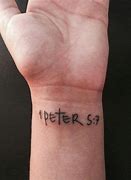 Image result for 1st Peter 5 7 Tattoo