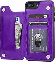 Image result for Leather Apple iPhone 8 Plus Wallet Case