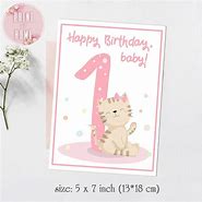 Image result for First Birthday Card