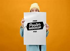 Image result for Holding Poster Mockup