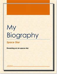 Image result for Biography Template Cover