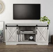 Image result for TV Stand with Barn Doors