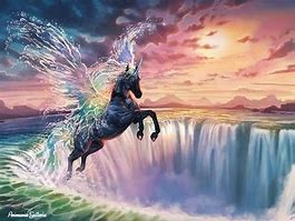 Image result for Mystical Unicorn with Wings