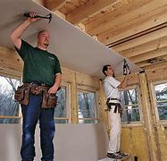 Image result for How to Hang Ceiling Drywall