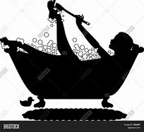 Image result for Bathtub with Bubbles Silhouette