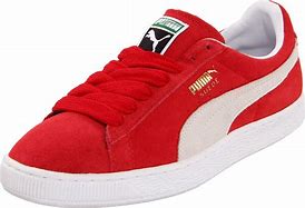 Image result for Puma Suede Black and Red