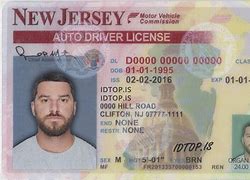 Image result for New Jersey ID Pic