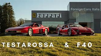 Image result for Ferrari Testarossa vs F40