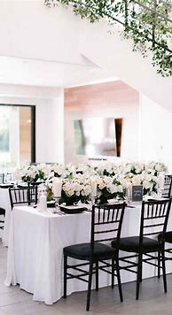 Image result for Black and White Wedding Reception