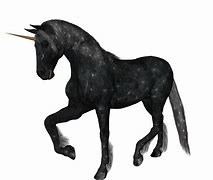 Image result for Black Unicorn Transparent