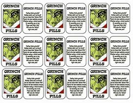 Image result for Grinch Pills Clip Art