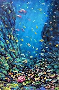 Image result for Abstract Underwater Drawing