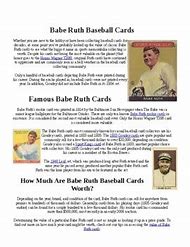Image result for Swindle Babe Ruth Card