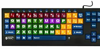 Image result for Colored Computer Keyboard for Kids